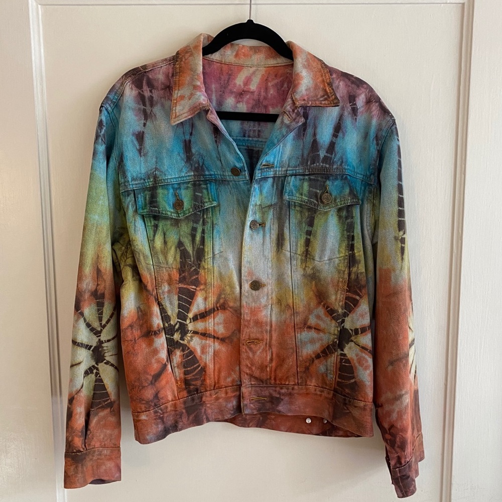 Vintage Tie Dye Jean Jacket